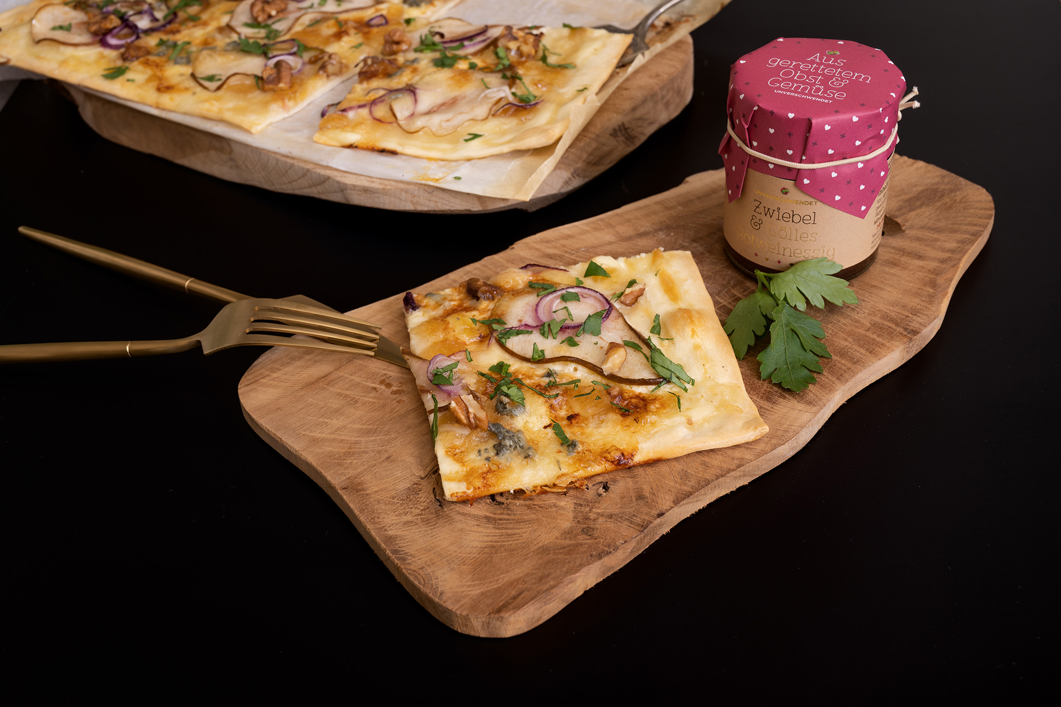 Geretteter Genuss: Flammkuchen süß-sauer